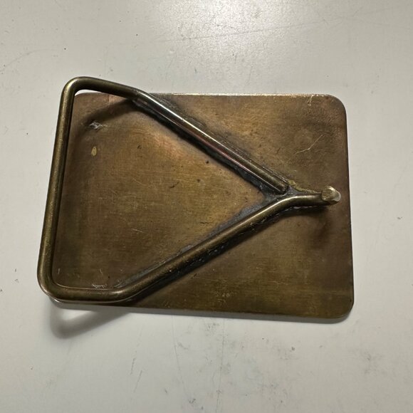 Vintage Ranger 2.75 x 2” Lightweight Brass Buckle - Picture 2 of 4
